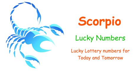 scorpio lucky numbers for today and tomorrow